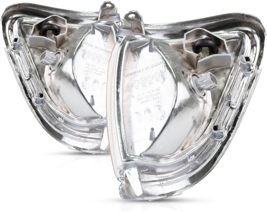 For Toyota Tacoma 4WD 1995 1996 1997 Side Marker Light Assembly Driver And Passenger Side | Pair | Chrome | TO2520143 | TO2521143 | 81620-04040