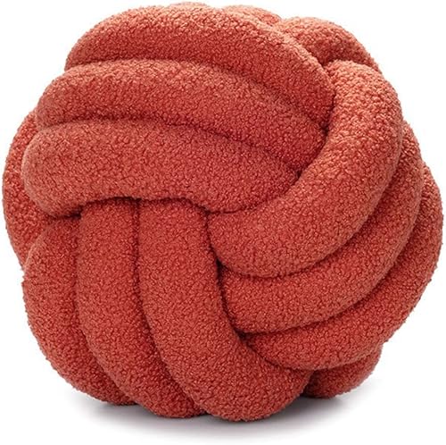 Miniatura 5 de Cyprinus Carpio Almohada de forro polar de peluche, tejida a mano, almohada de respaldo para sofá, sala de estar, estudio, cojín redondo para mesita