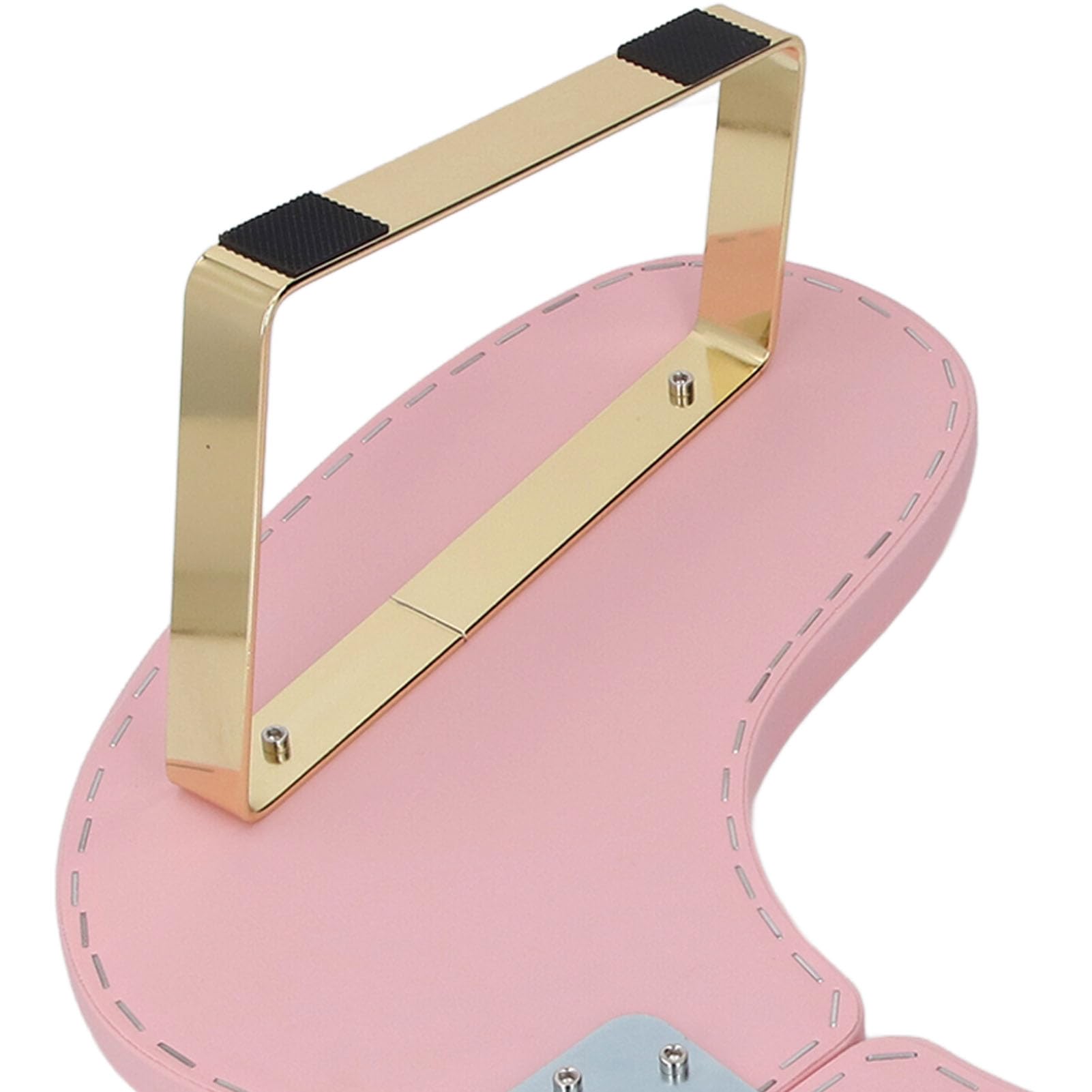 Jectse Podłokietnik do Paznokci, Zdejmowany Kształt Litery U Miękki Składany PU Manicure Podłokietnik do Salonu Domowego, Manicure Nail Tech (PINK)
