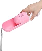 Vista 6 de Pet Collapsible Drink Bottle, Portable Water Dispenser for Dogs and Cats, Telescopic Travel Cup with Water Lock Button, Built - in Filter and