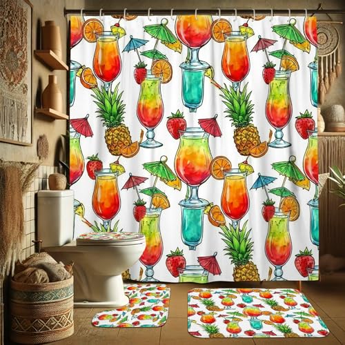 Rideau de douche 183 x 183 cm imperméable pour résoudre les problèmes d'éclaboussures de bain - 4
