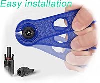 Vista 5 de Conector solar Y, cable paralelo de rama en Y, adaptador de conector solar 1 a 2 macho hembra, 10AWG 45A impermeable IP68 40CM cable, para paneles