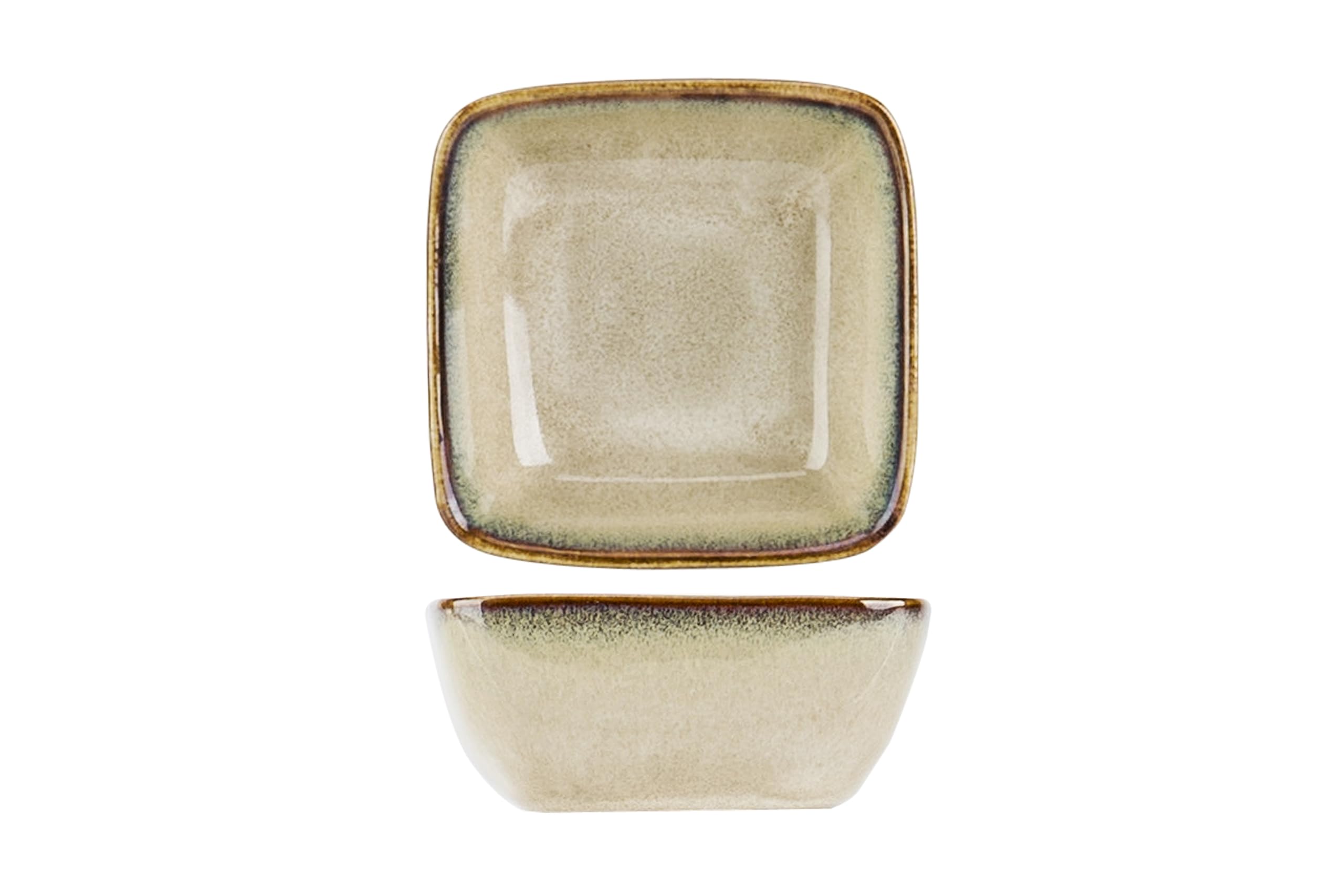 Cosy & Trendy Coppia aperitiva Tolcuca Ambra 6,5x6,5xH3 Cm-Confezione da 12