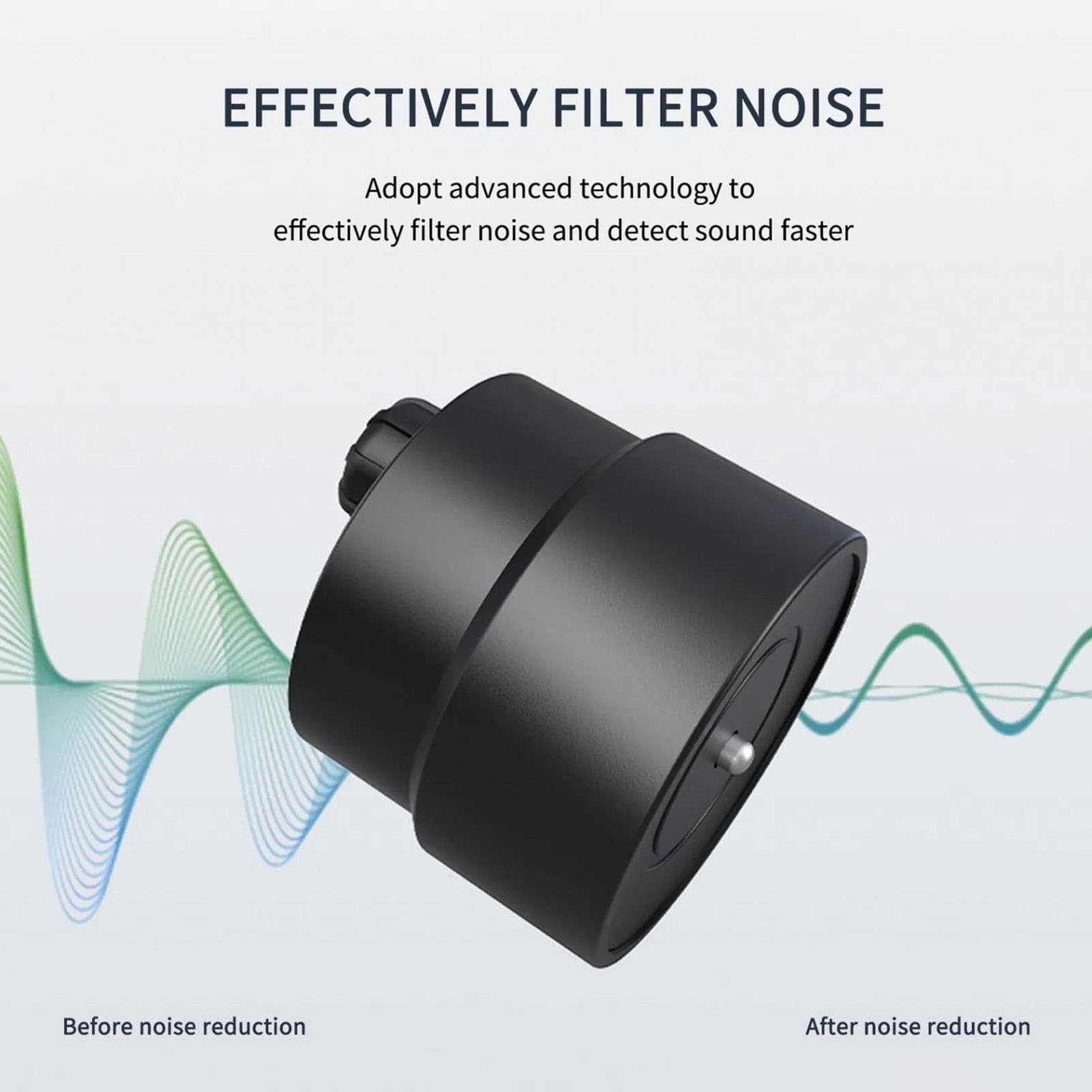 Detector de Fugas de Agua, Amplificador de Sonido de Detección de Fugas de Tuberías de Agua Subterránea de Alta Sensibilidad para Paredes de Madera de Acero de Hormigón, Monitor