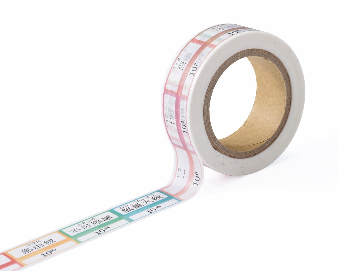 Amazon.co.jp: マスキングテープ（命数法：大数） 15mm×10m 数研グッズ
