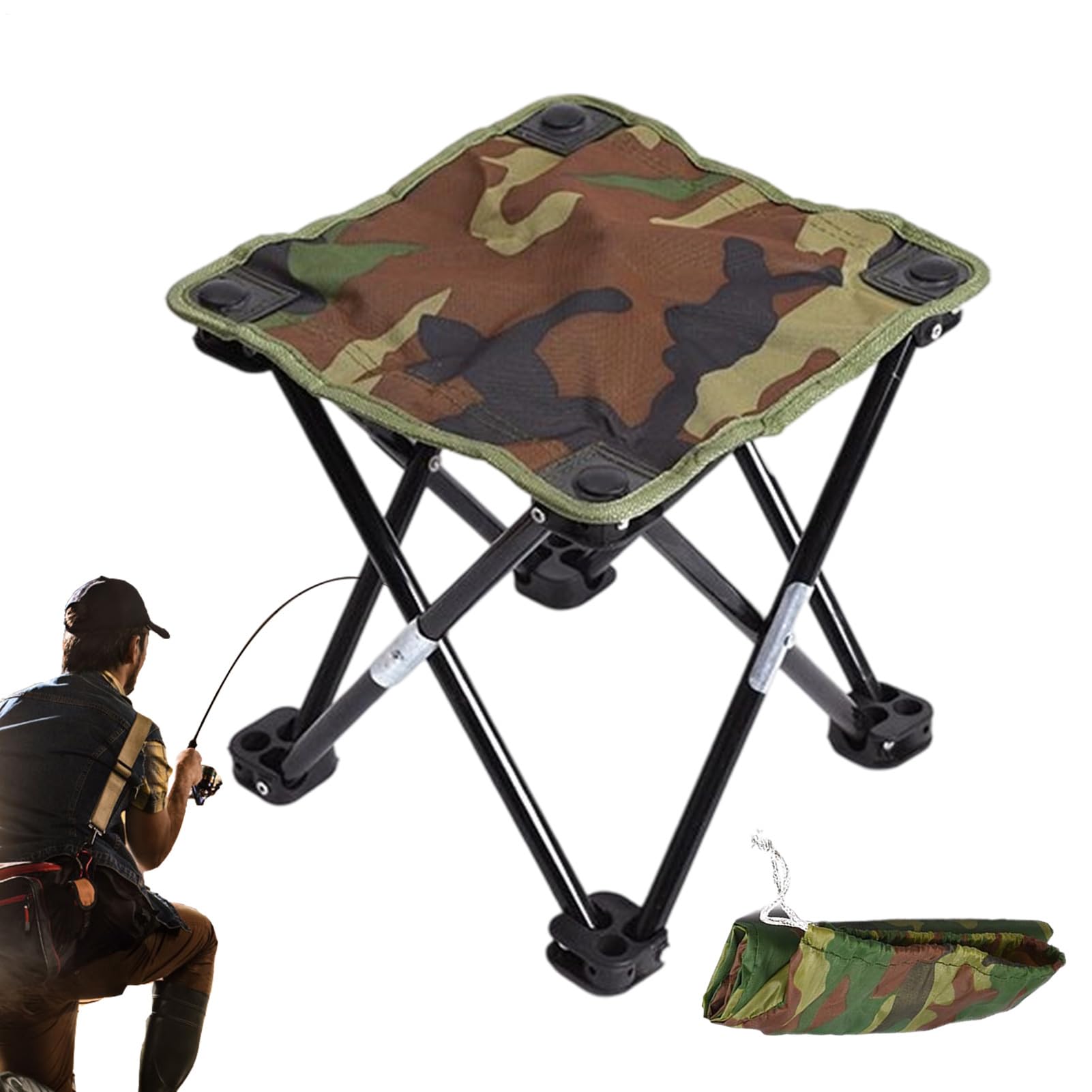 Petit tabouret pliable de camping pour randonnée et voyage