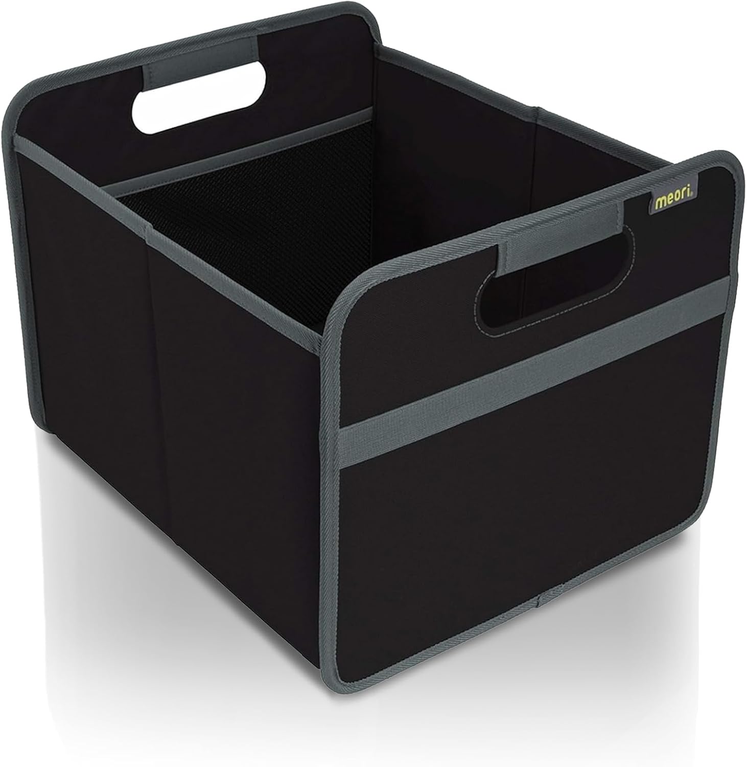 meori Rectangular Storage Baskets Collapsible Bins for Shelves, Sturdy Fabric Cube Storage Boxes with 2 Handles for Closet Nursery Cabinet Living Room