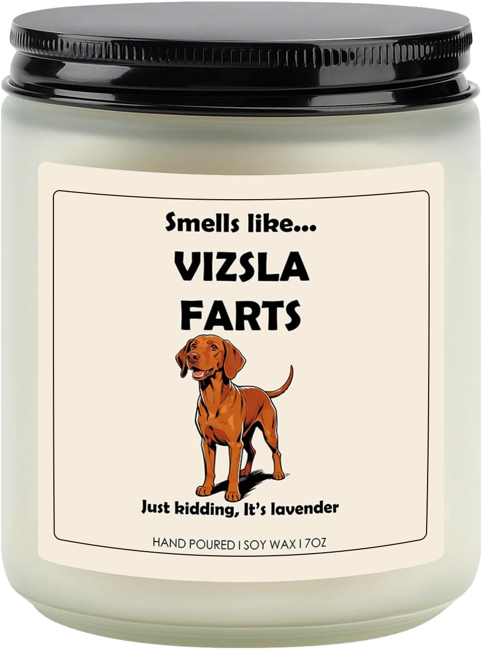 Vizsla Dog Gifts & Decor, Gifts for Vizsla Lovers, Dog Farts Candle