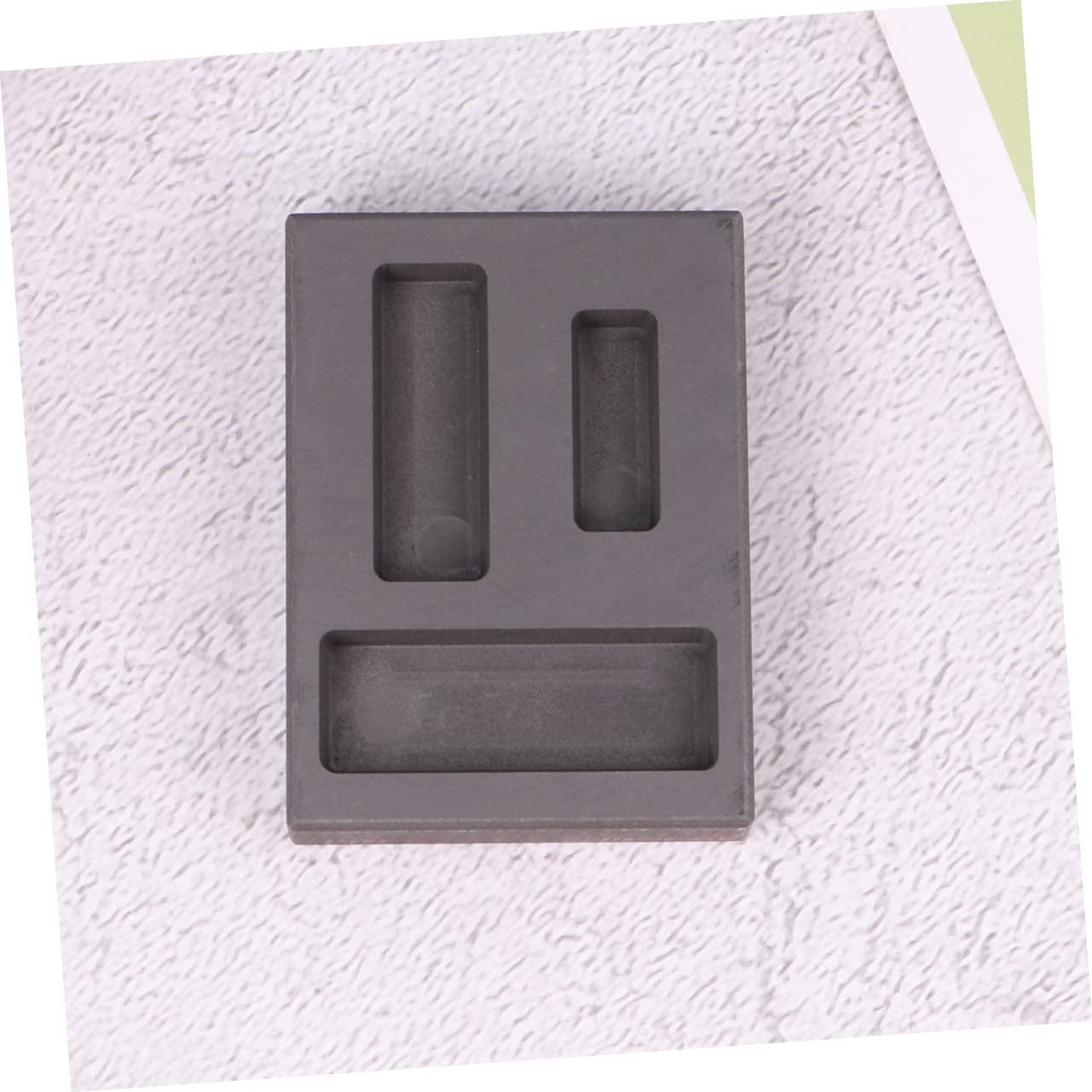 ARTIBETTER 3 Stück Slot Graphit Gießform für Gold Silber und Nichteisenmetalle Hochtemperaturbeständig und Korrosionsresistent für Labor und Bildung Schwarz
