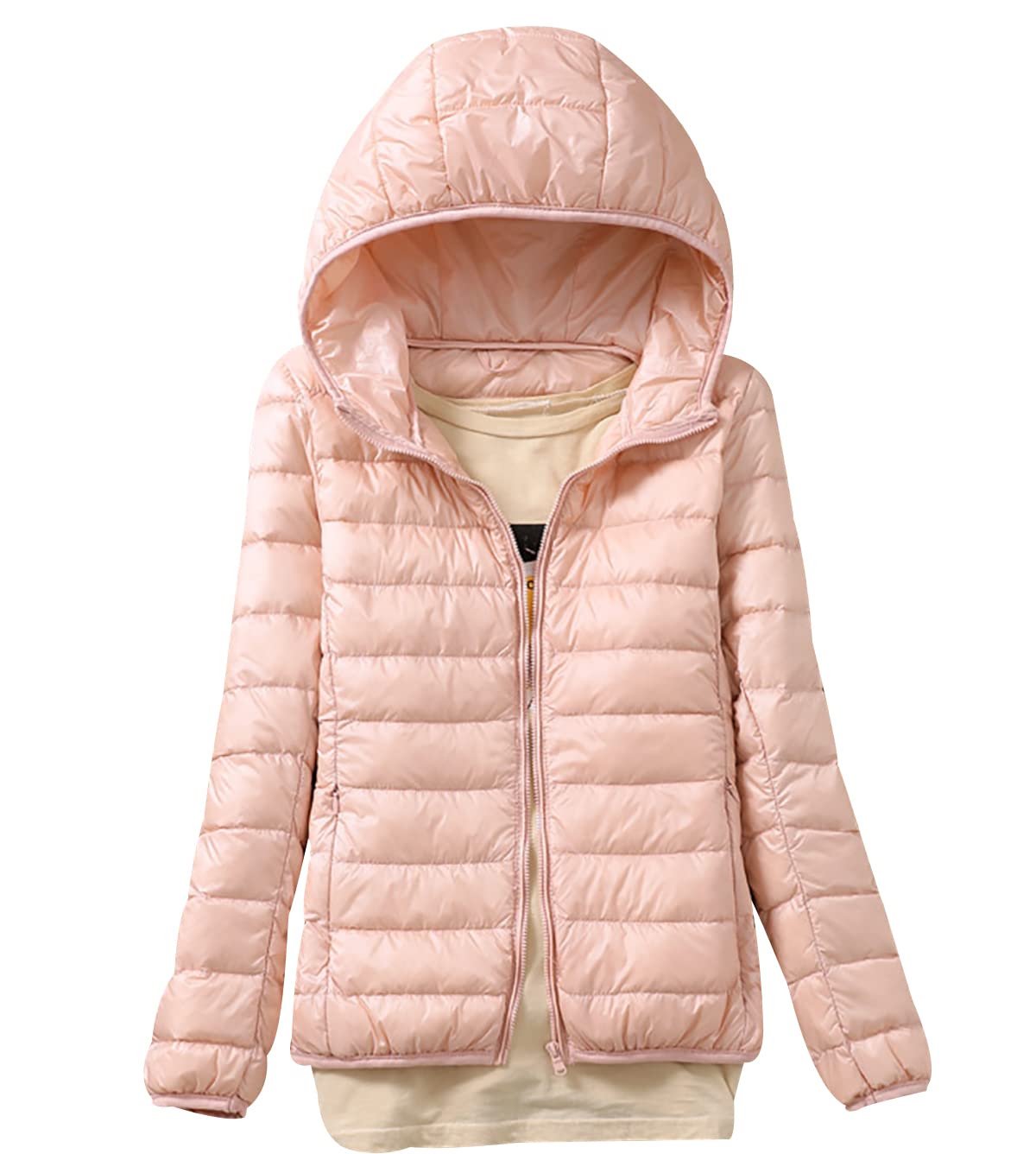 Doudoune Legere Femme Doudoune Légère Femme Hiver Veste Doudoune Capuche Fine Ultralight Femme Grande Taille Veste Matelassée Puffer Jacket Femme Blouson Doudoune Duvet Plume Cintrée Oversize Femme