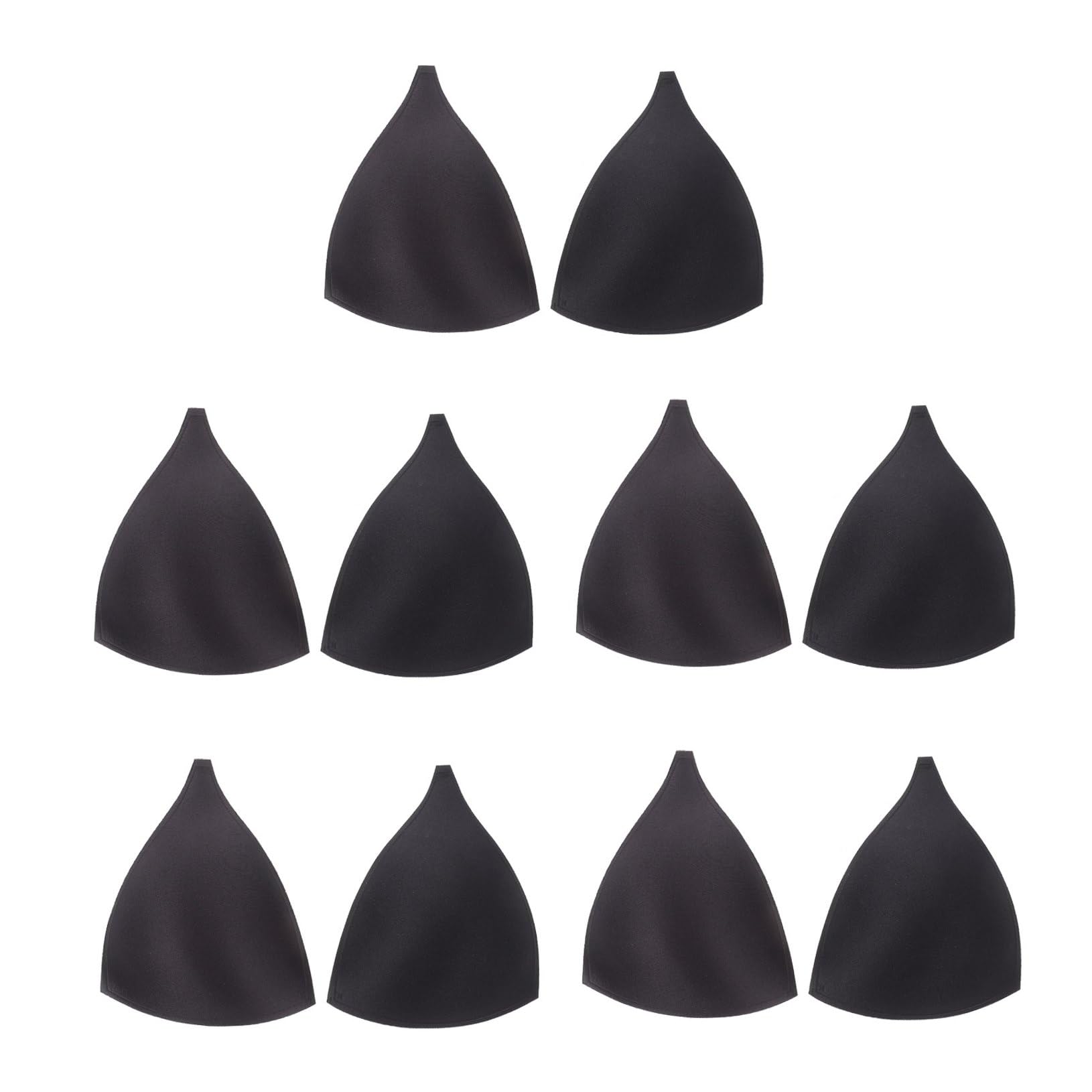 FOMIYES Almohadillas Para Copas Insertos Para Sujetadores Copas Para Mujer Relleno Para Sujetadores Almohadillas De Esponja Negras