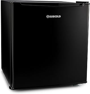 Subcold Eco35F Mini Freezer | 4-Star Table Top Appliance | Small Energy-Efficient Unit with Adjustable Thermostat & Reversible Door | Customisable Storage Removable Shelf (Black)