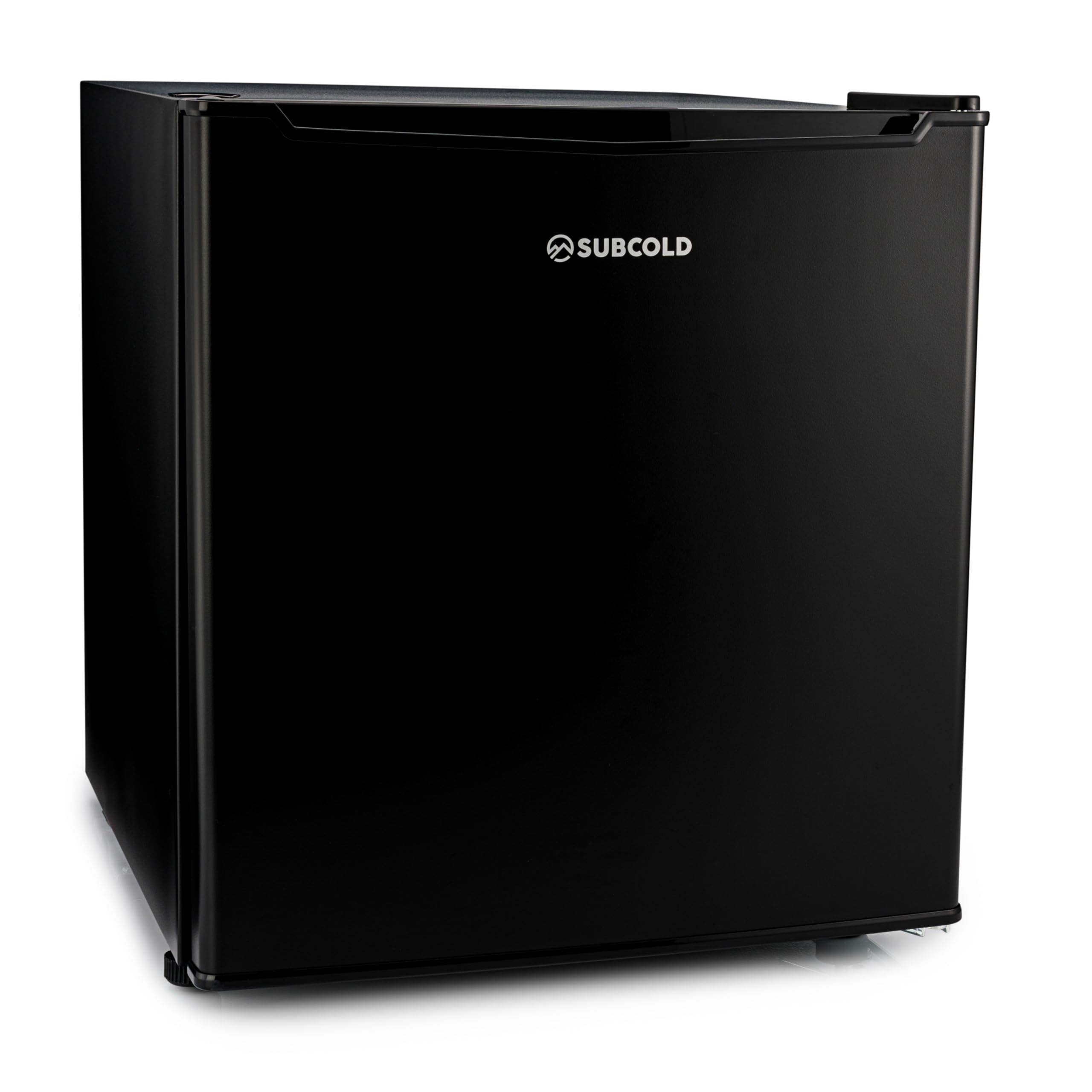 Subcold Eco35F Mini Freezer | 4-Star Table Top Unit | Small Energy-Efficient Appliance with Adjustable Thermostat & Reversible Door | Customisable Storage Removable Shelf (Black)