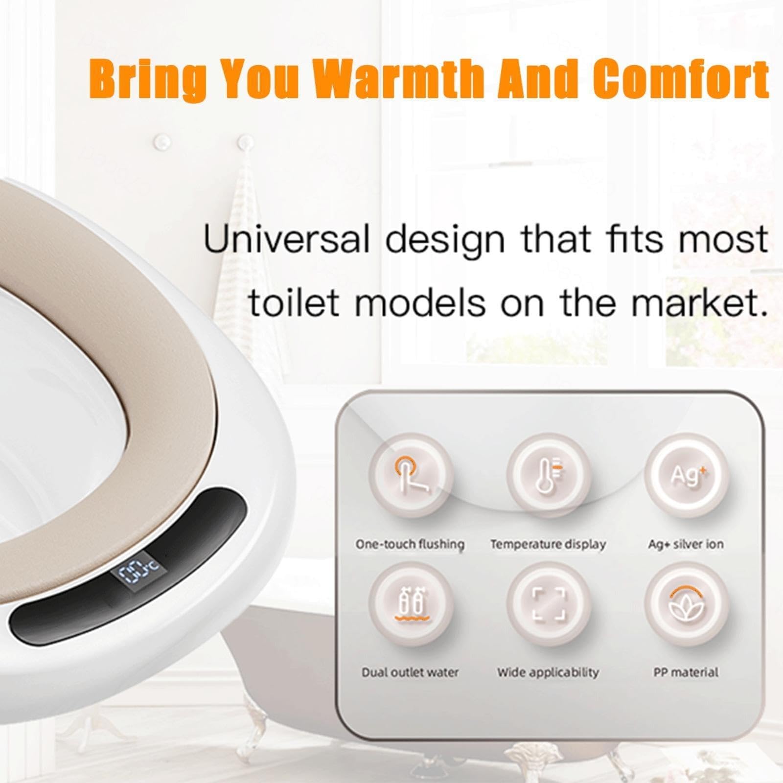 Bidet Portatil para WC, Bidet Portatil para Hemorroides, Bidé Adaptable para WC para Alivio Hemorroideal Pacientes Mujeres Embarazadas Ancianos