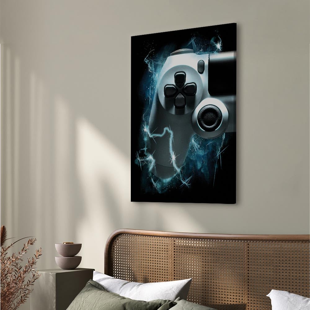 murando - Akustikbild Play Game Gaming, Schallschutz, Wohnzimmer, Büro | Verbessert Raumakustik, reduziert Hall, ideal fürs Büro oder Wohnzimmer, hochwertige Verarbeitung, schnelle Montage, stilvoll