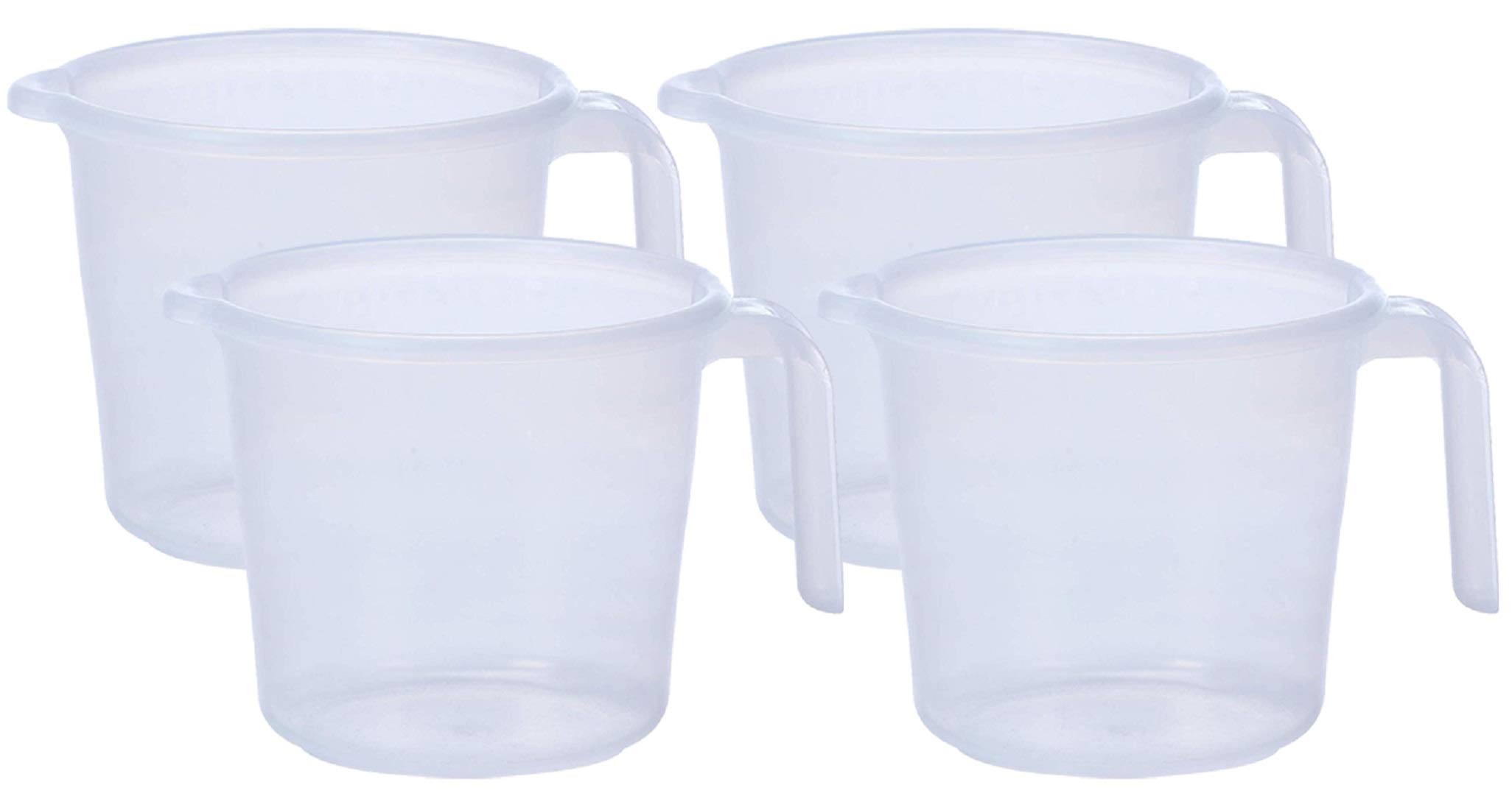See full amazon price history chart for Kuber Industries Virgin Plastic 4 Pieces Transparent Bathroom Mug with Measurement,1800 ml (White) Kuber Industries Virgin Plastic 4 Pieces Transparent Bathroom Mug with Measurement,1800 ml (White) (B089B9MQ6K) Amazon Price History, Amazon Price Tracker