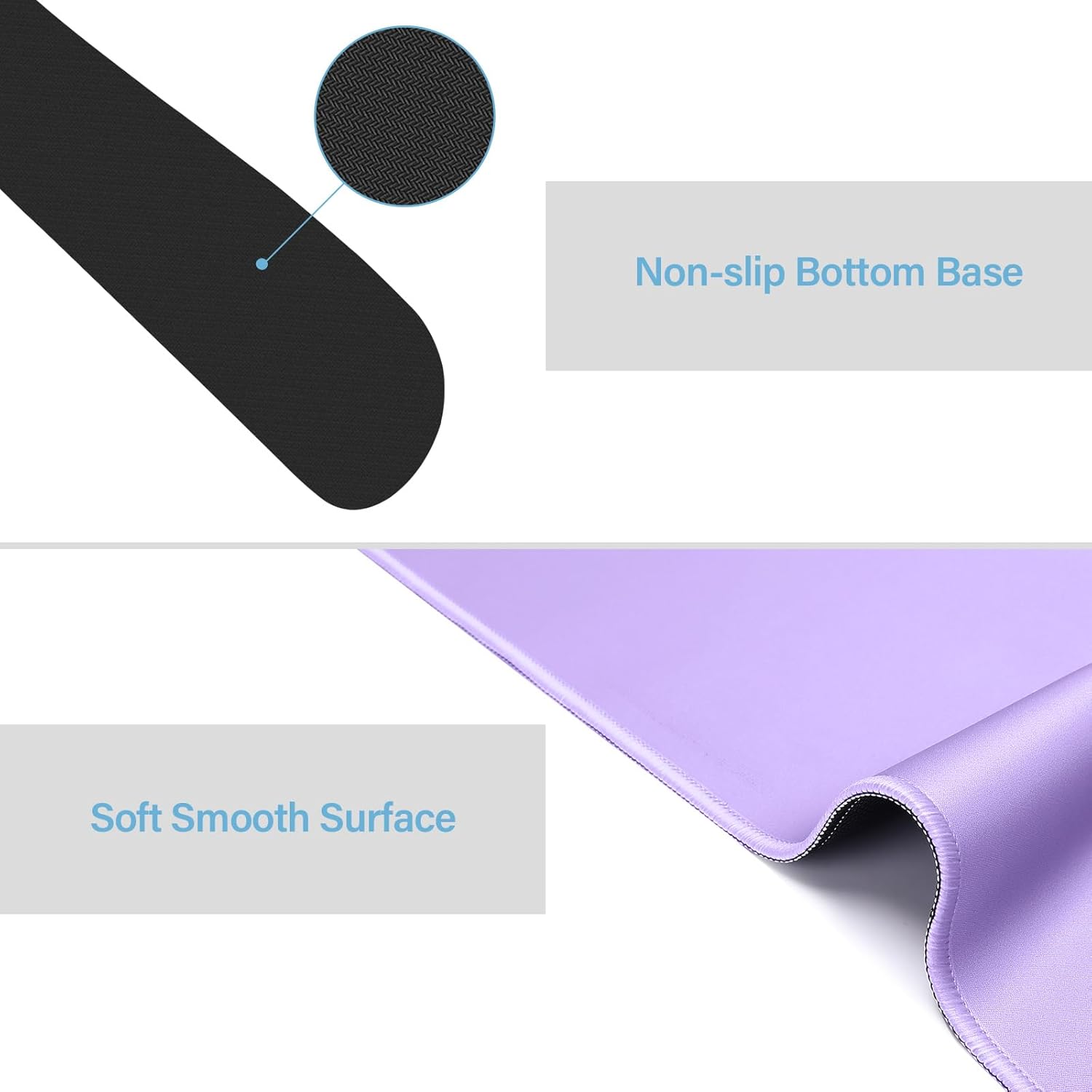 MOSISO Keyboard Mouse Pad Set,Large Gaming Mouse Pad&Wrist Rest Support&Compatible with MacBook Pro 13 inch Case M2 M1 2023-2016, Bag&Keyboard Skin&Webcam Cover&Screen Protector,Light Purple