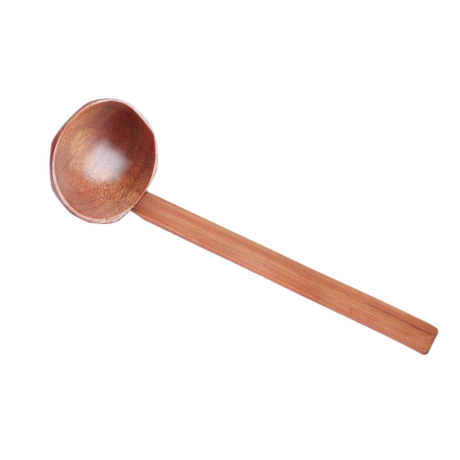 Tsophreniq Noodles Soup Spoon Strainer Kitchen Ladles Soup Spoon Wood Serving Spoons Cooking Utensils with Long Straight Handle Wood Serving Spoons