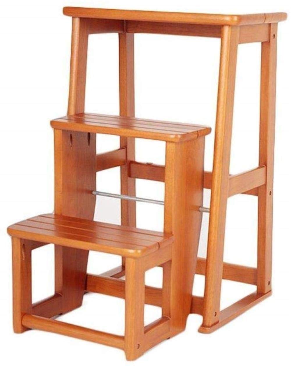 Tabouret escabeau pliant en bois massif 60cm pliable et multifonction