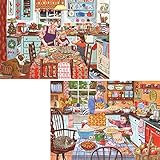 Bits and Pieces - Value Set of Two (2) 300 Piece Jigsaw Puzzles for Adults - Each Puzzle Measures...
