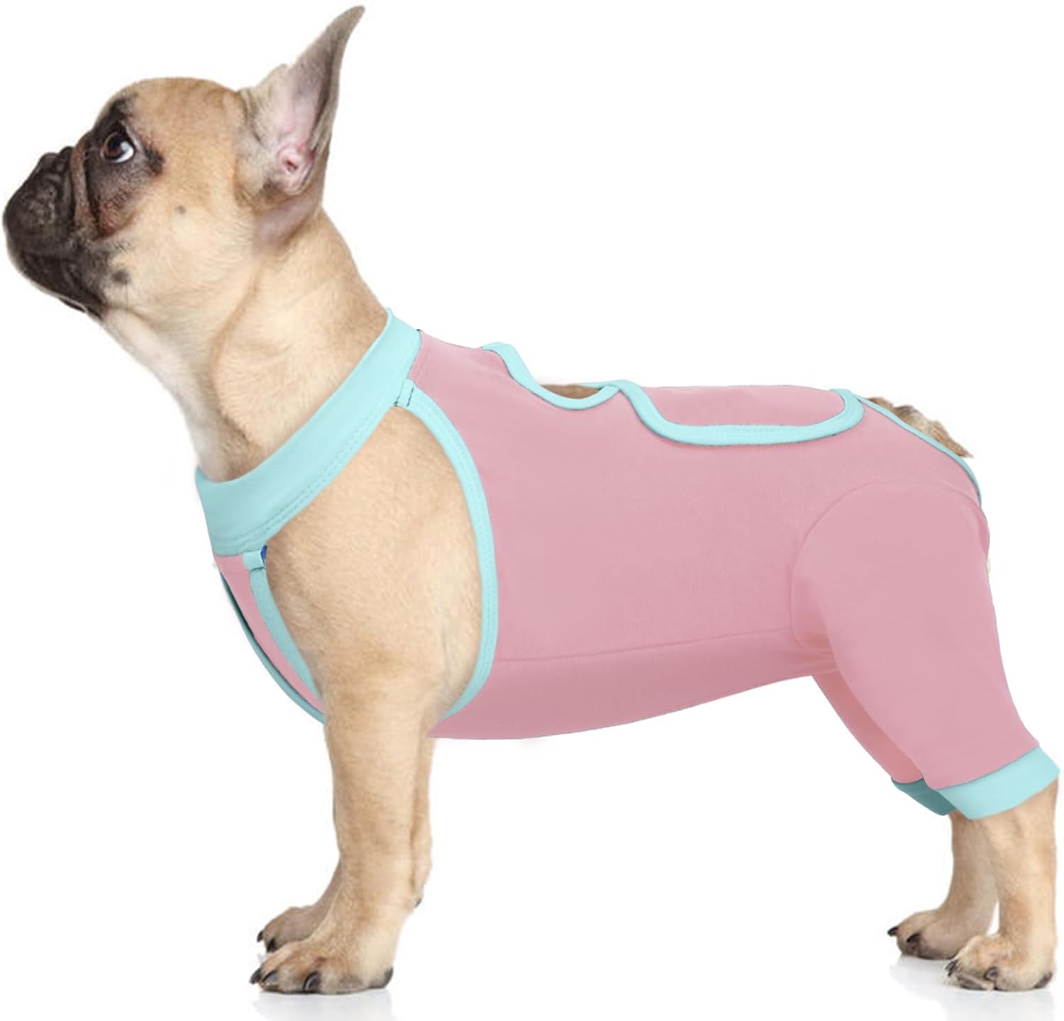 IDOMIK Recovery Suit for Dogs Hind Legs|Dog Surgery Suit for Female Spay Male Neuter,Dog Leg Sleeve to Stop Licking Rear Legs,Long Sleeves Wound Cover Onesie Shirt for Dogs,Cone Collar Alternative