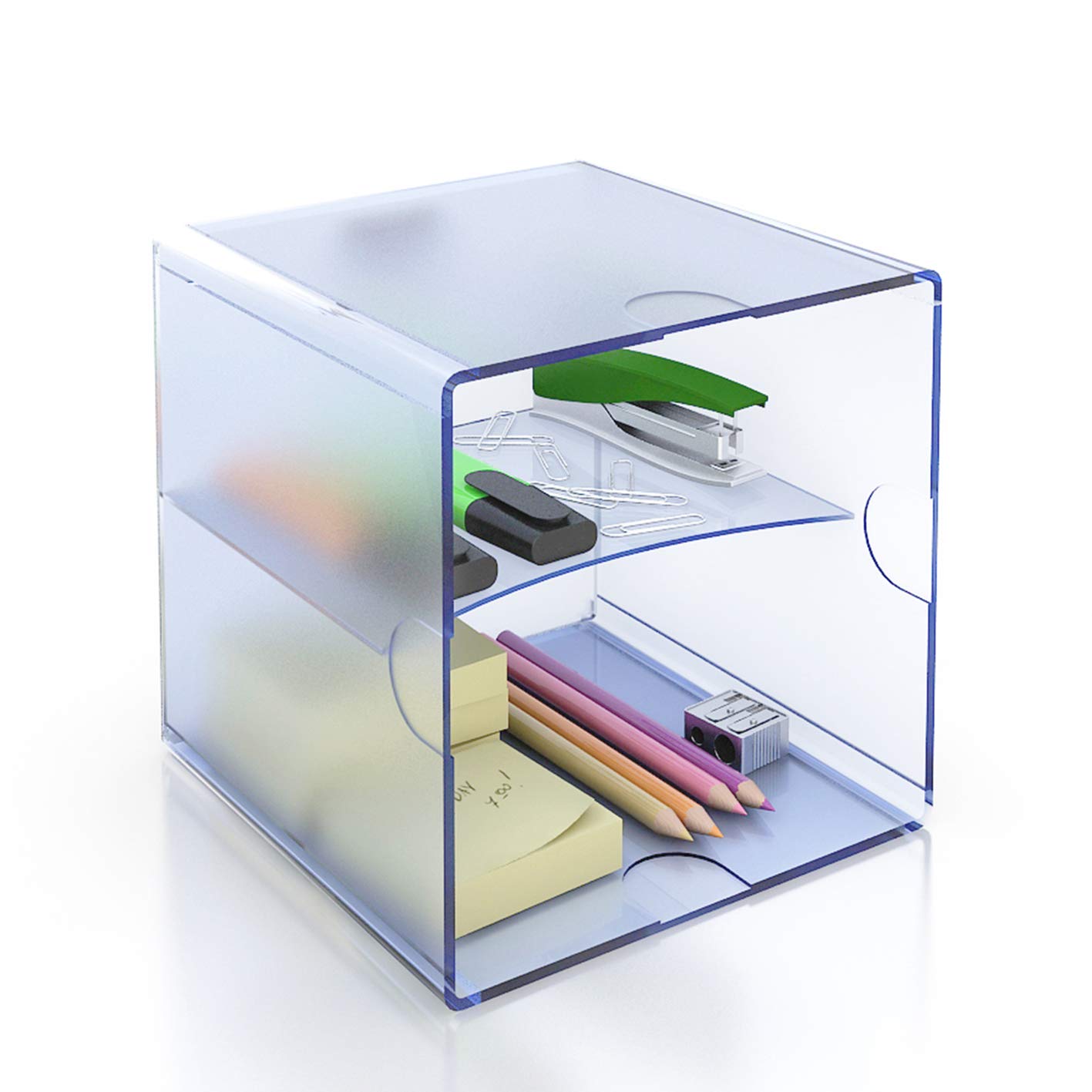 File 2000 6705 AZTP – Cube with Dividing Tray, Blue, Units Contained: 1