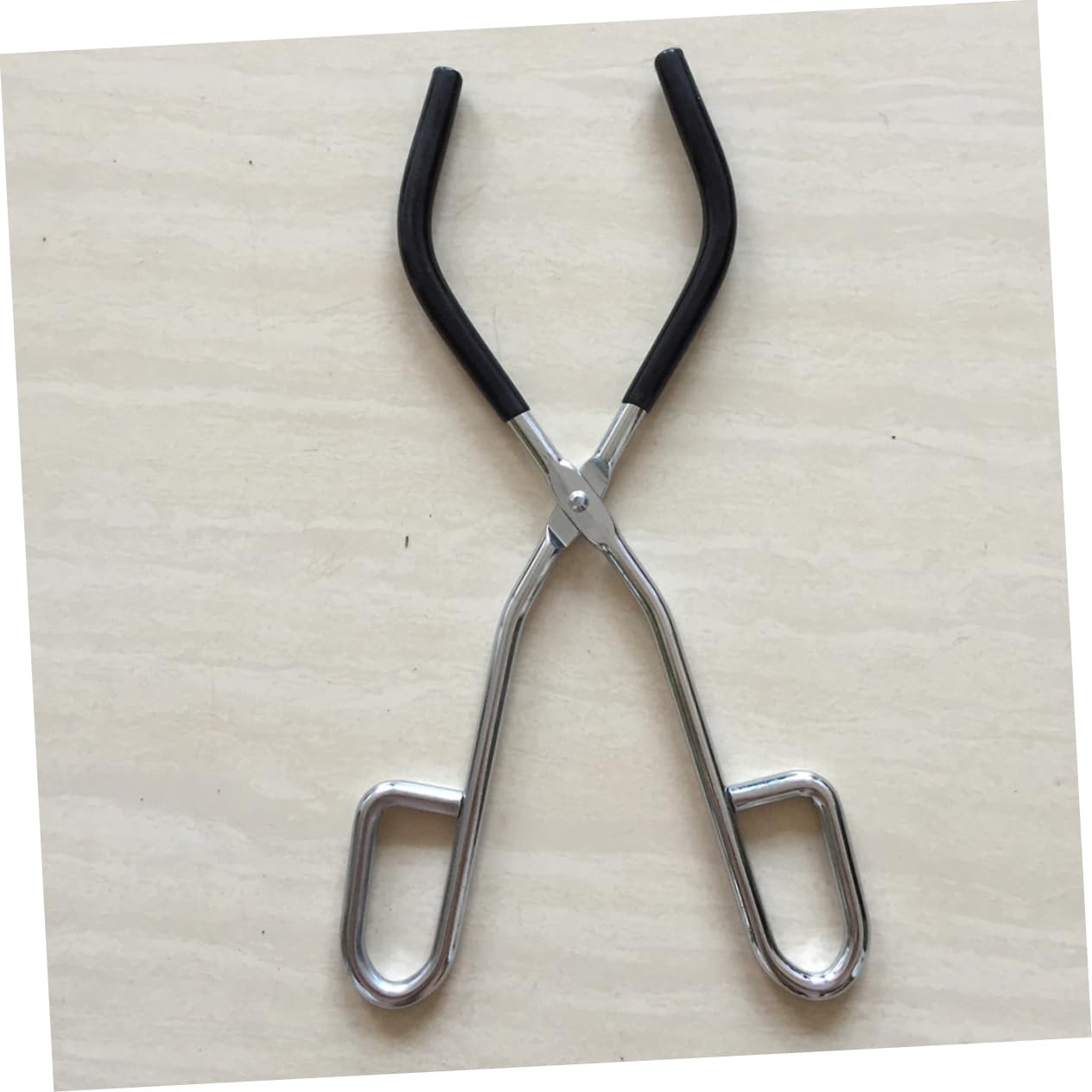 FELTECHELECTR Beaker Clamp with Rubber Cover Glass Beaker Fixing Clip Laboratory Glassware Accessory School Supplies Clamp Random Color