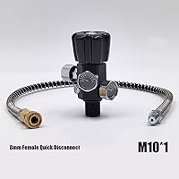 Vista 4 de Válvula adaptadora de estación de llenado 4500psi para botella de tanque de cilindro de Airsoft PCP Paintball HPA