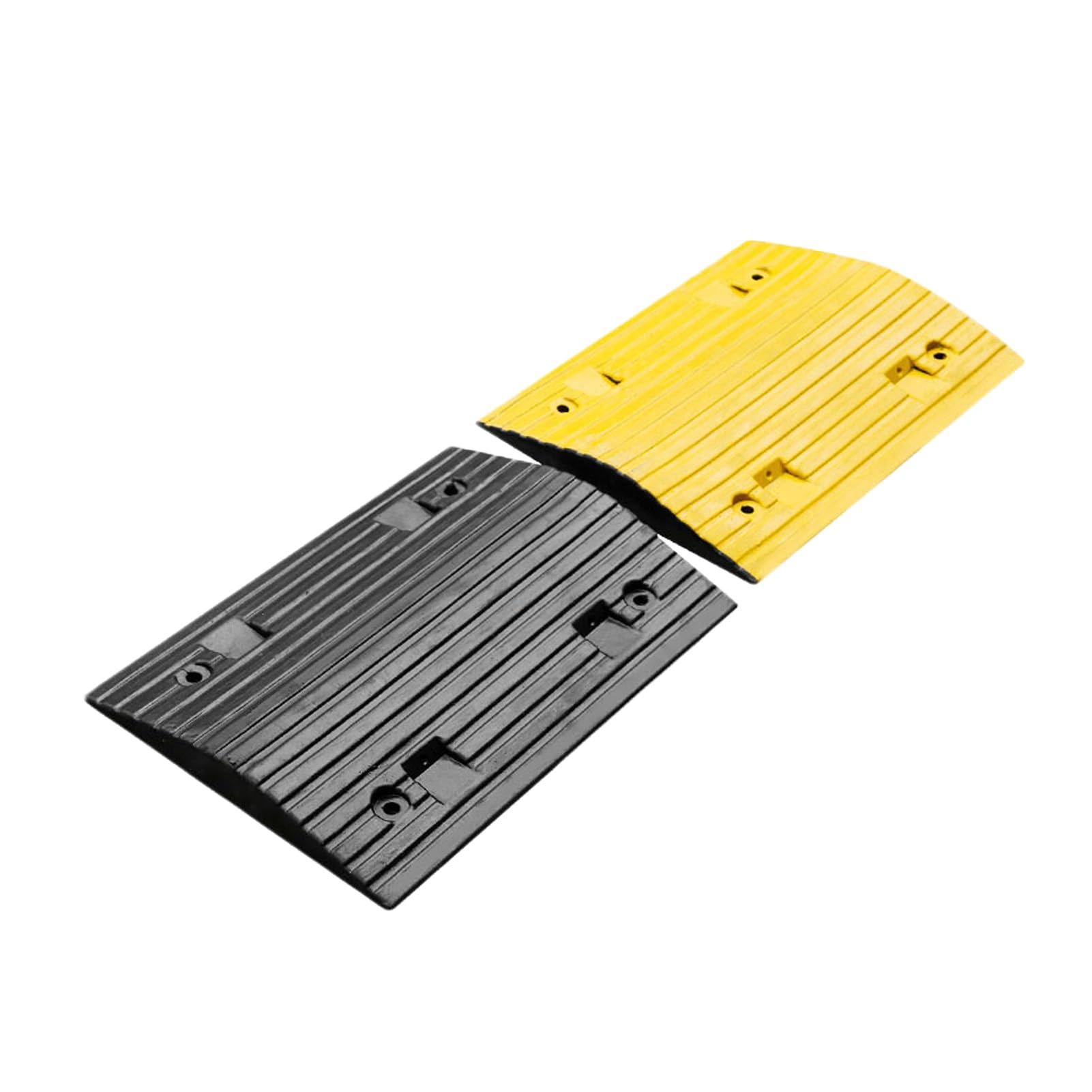 2-Pack Rubber Road Bump,Traffic Products Ramp Kit,Suitable For Asphalt Concrete Lanes