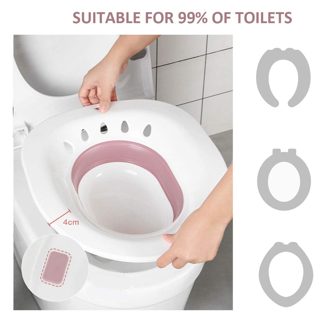 Buy Tovee Foldable Sitz Bath for Toilet,Seat Sitz Bath Basin for
