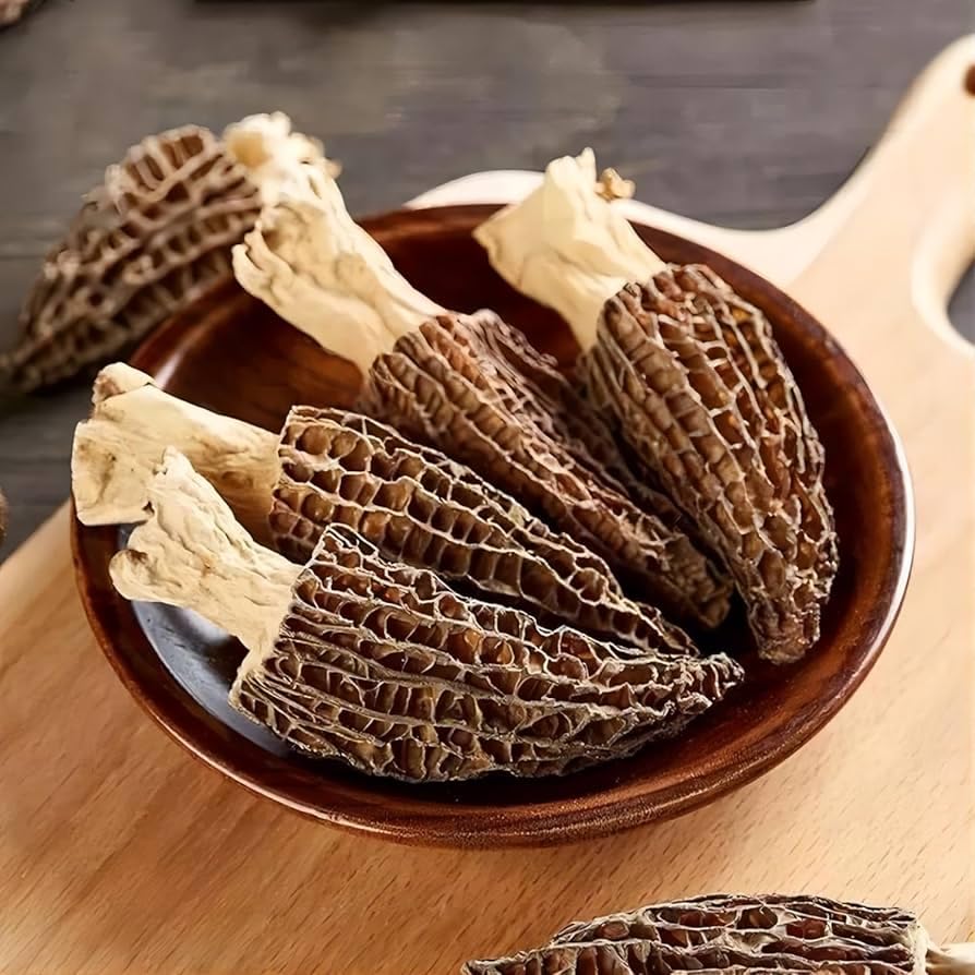 Dried Gucchi Mushroom, Morel Mushroom 30gm, Nutrient-Rich, Heart-Healthy, Wild Mushrooms for Culinary Delights & Healthy Cooking (Min Size 3inch)-picture-11