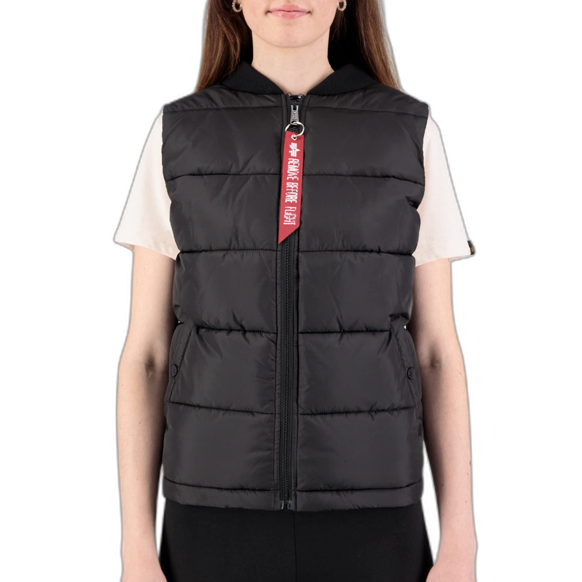 ALPHA INDUSTRIES Damska kamizelka puffer Vest Wmn, 03-Black, S