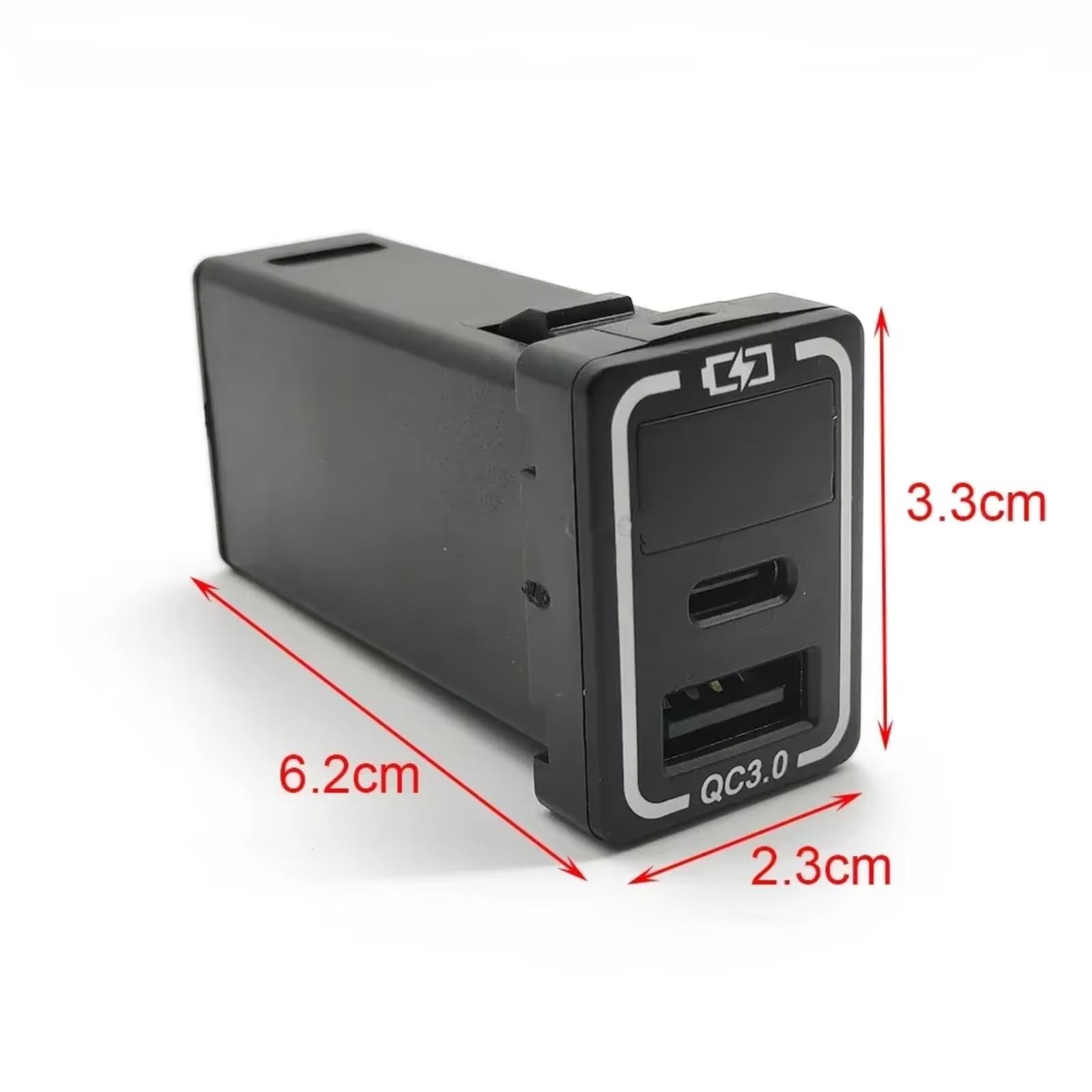 Compatibile Con Toyota Per Prado 150 QC3.0 Porta USB Veloce Per Caricabatterie Tipo C Pd Smartphone Adattatore Di Ricarica Visualizzazione Della Tensione 12V 24V Presa USB