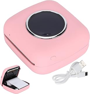 Eulbevoli Mini Printer, Photo Printing Devices Student Wrong Exercise Printer Mini Bluetooth Printer Practical for Student Wrong Exercise Photo Printing Etc.(pink)