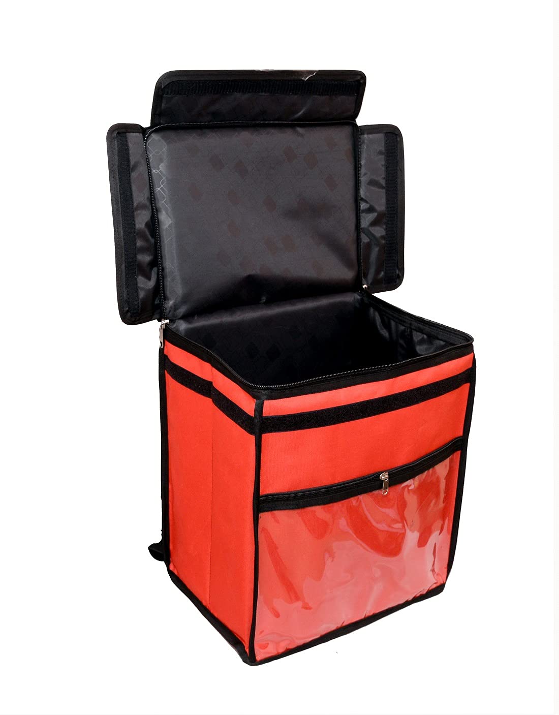 Ultrafine New Red Large Size Bike pickup Single Compartment Insulated Thermal Pizza/Food/Meal/Boxes/Zomato/Grocery Multipurpose Comfortable Carriage Online Delivery Backpack Bag (B09CMYK7HX) Amazon Price History, Amazon Price Tracker