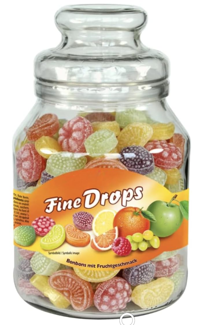 Mixed Fruit Selection Candies Jar Fruit Candies Gift1 X 966g Sweet Gift
