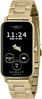 RADLEY Womens Series 21 Smart Watch with Stainless Steel Lozenge Pale Gold Plated Strap RYS21-4018