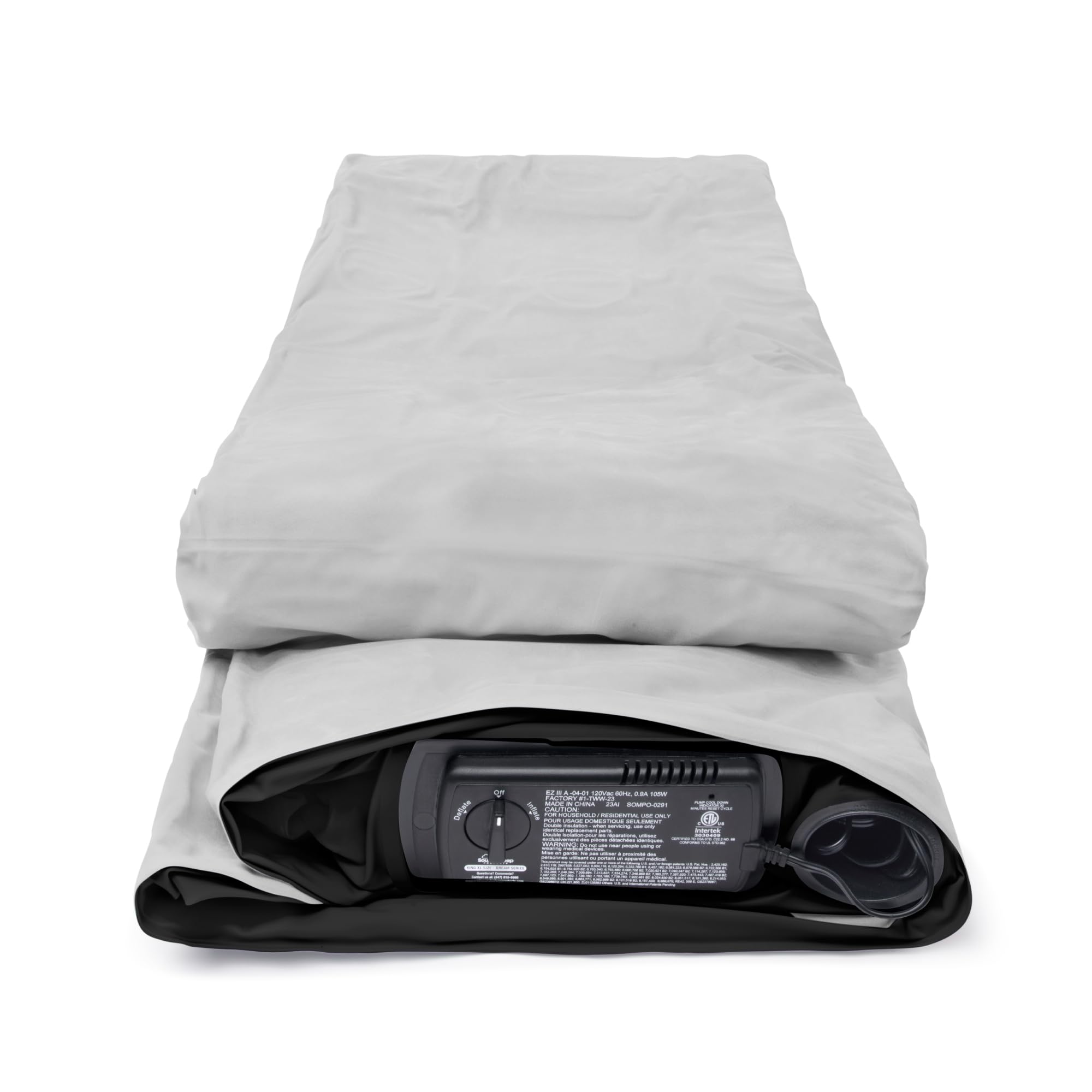 SoundAsleep Products Dream Series Luxury Air Mattress, ComfortCoil Technology, Built-in High Capacity Pump for Home Camping- Double Height, Adjustable, Inflatable Blow Up (California King XL)