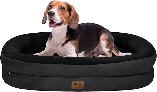 Miniatura 17 de Cama ortopédica lavable grande para perros: Cama impermeable para mascotas con respaldos - Funda extraíble y lavable para cama de perro grande de