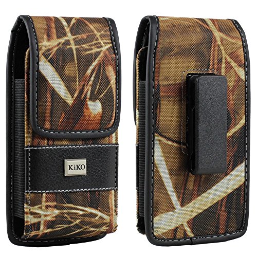iPhone 6 5S 5C 5 Galaxy S5 S4 S3 S2 HTC Evo 4G Universal Pouch 360 Degree Rotating Belt Clip Case Camouflage Hunter Flip Magnetic Closure Durable Vinyl Outside And Soft Cotton Velvet Inside Holster Clip Pouch Carrying Sleeve Holder Vertical and Horizontal Position Carrying Pouch Fits With Otterbox Defender Case Series Cover On Apple iPhone 6 4.7, iPhone 5S, iPhone 5C, iPhone 5, Samsung Galaxy S5, Galaxy S4, Galaxy S3, Galaxy S2, HTC Evo 4G LTE