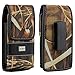 iPhone 6 5S 5C 5 Galaxy S5 S4 S3 S2 HTC Evo 4G Universal Pouch 360 Degree Rotating Belt Clip Case Camouflage Hunter Flip Magnetic Closure Durable Vinyl Outside And Soft Cotton Velvet Inside Holster Clip Pouch Carrying Sleeve Holder Vertical and Horizontal Position Carrying Pouch Fits With Otterbox Defender Case Series Cover On Apple iPhone 6 4.7, iPhone 5S, iPhone 5C, iPhone 5, Samsung Galaxy S5, Galaxy S4, Galaxy S3, Galaxy S2, HTC Evo 4G LTE