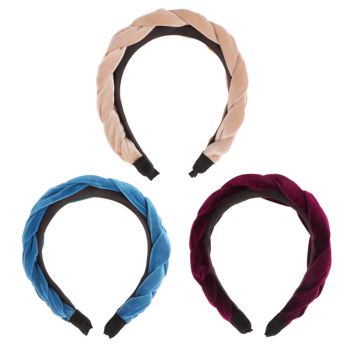 2 Set Di Accessori Per Retrò Con Turbante in Pelle Scamosciata Con Per Donne E Ragazze Eleganti Accessori Per 3 Pezzi*2