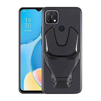 VIDO 3D Iron Man Avengers Back Case Cover for Oppo A15s / Oppo A15