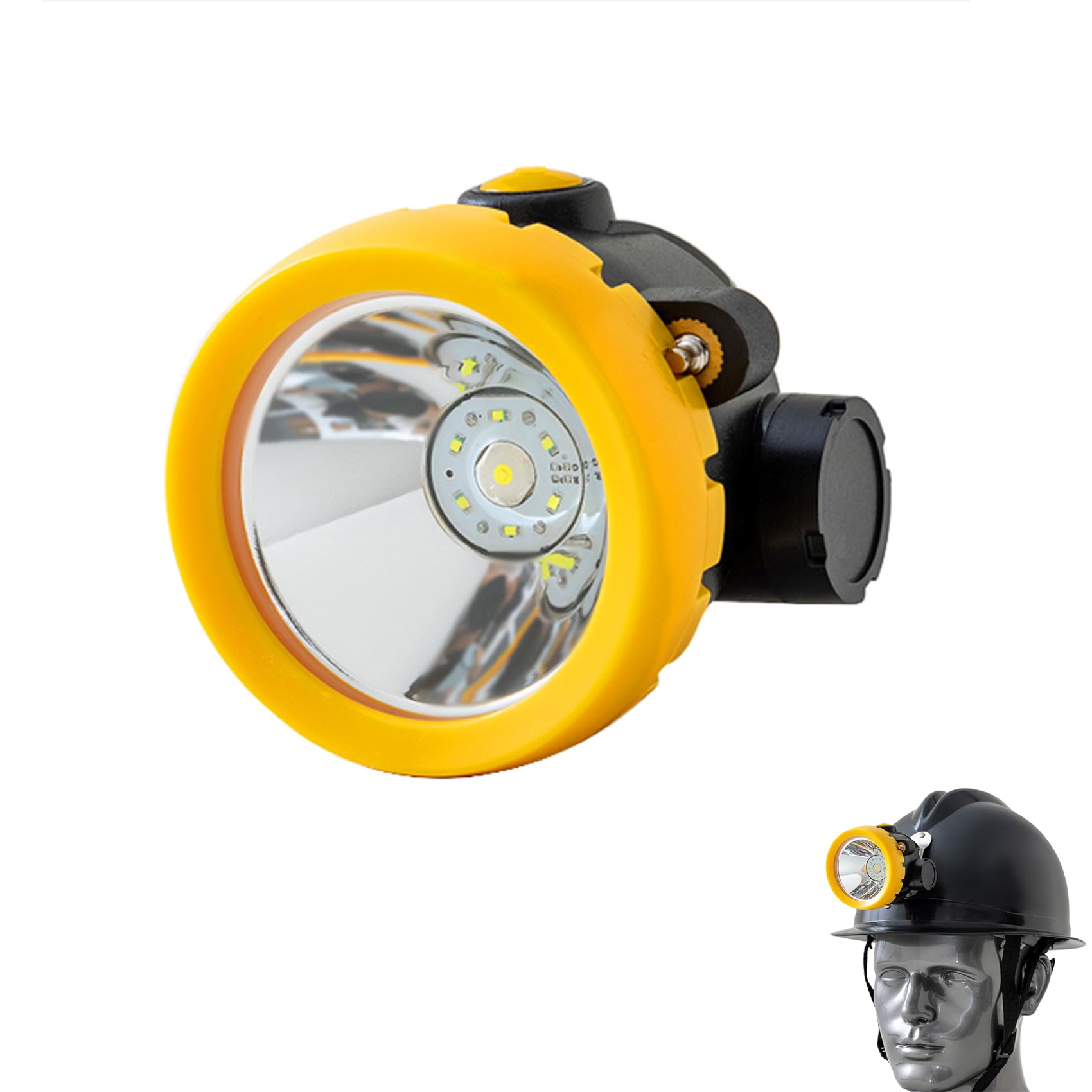 Linterna de Cabeza para Minería, Resistente al Agua y a Explosiones, Batería Recargable de 2500 mAh, Luz Frontal de Minería para Camping/Caza/Excursionismo/Pesca