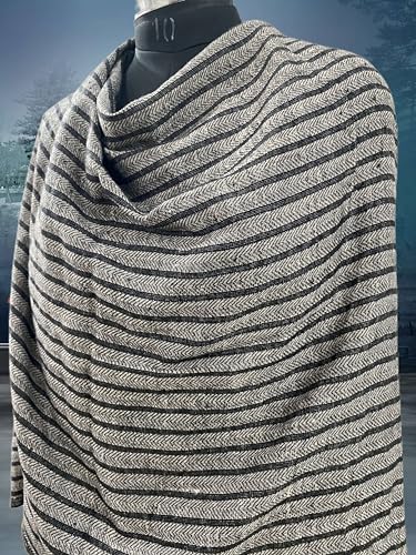 Indian Handicraft Woven Pashmina Scarf, Wraps Handwoven in Kashmir Pahmina Patterned Shawl4