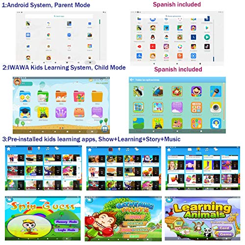 Kids Tablet Android Tablet for Kids 7 inch WiFi Toddler Tablet 32GB Quad Core Kids Tablets Support Bluetooth Camera… - Image 5