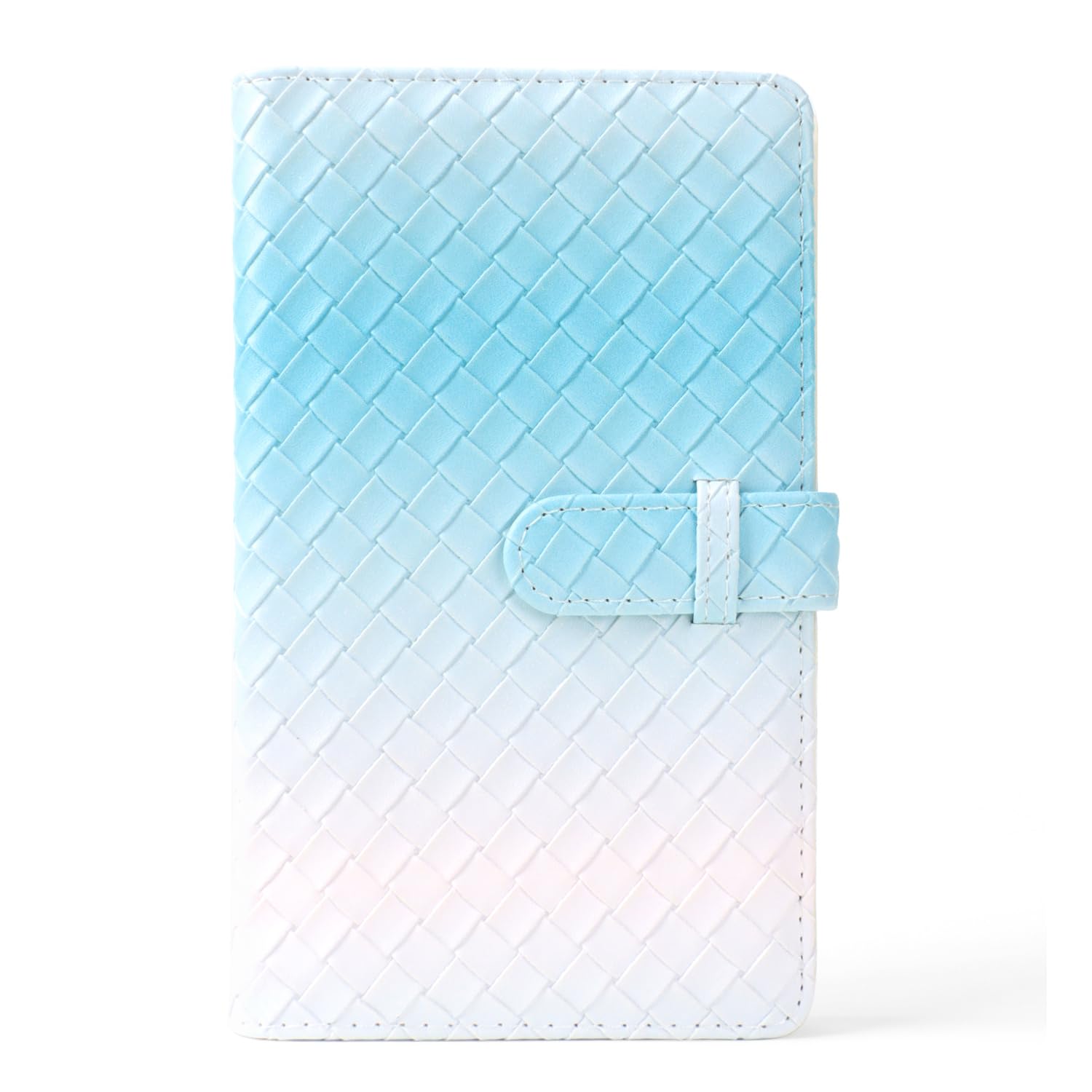 ZENKO 2x3 inch Mini Photo Album, 96 Photo Pocket Storage Album for Instant mini film used in Mini 12/11/9, 90,70,Liplay, Evo Mini film, 3" Photo Cards,Tickets, Business Cards (Blue Gradient Weaving)