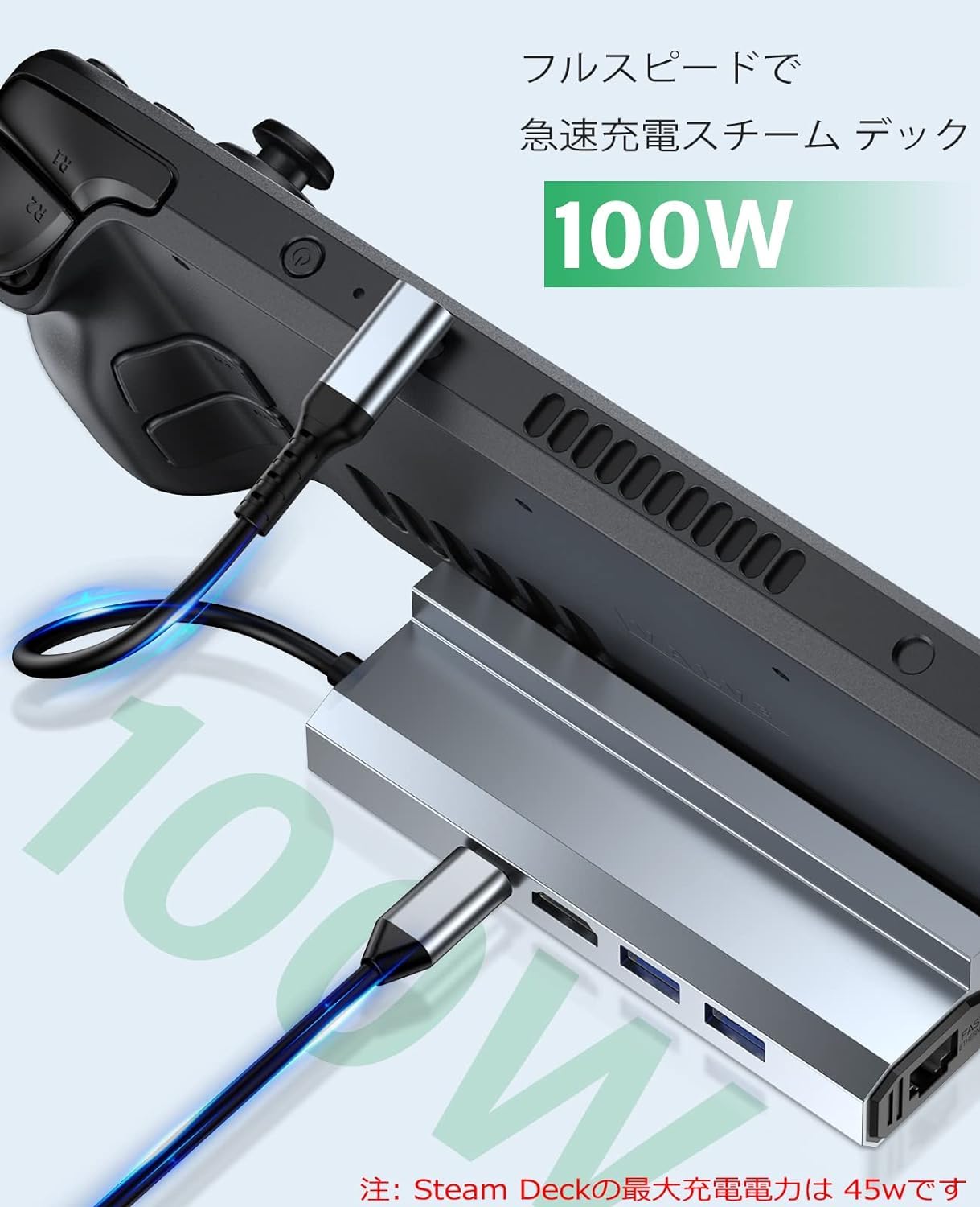 Amazon.co.jp: Steam deck用ドック 5-in-1 Steam Deckドッキング