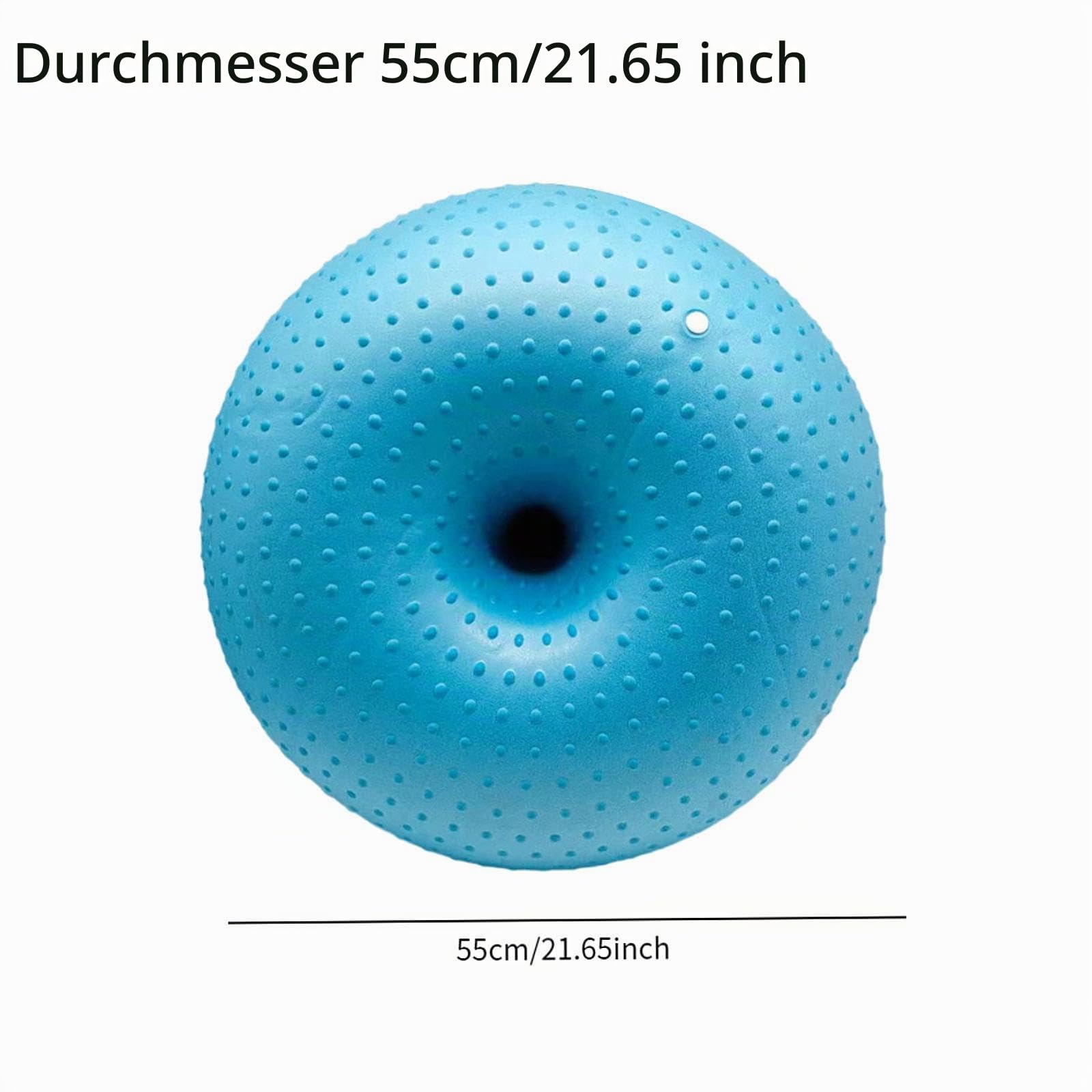LOVIVER Gymnastikball 50cm, Anti-Burst Yoga Ball, Verdickter Sitzball & Balance Ball, Übungen für Schwangerschaft, Pilates Ball für Yoga Gymnastik Exercise Fitness