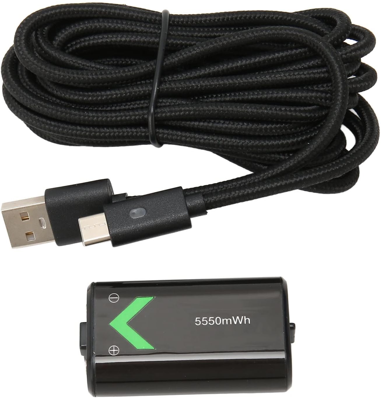 PUSOKEI Controller Battery Pack, 5550mAh Rechargeable Controller Battery Pack with USB C Charging Cable, Replacement Battery for Xbox One, Xbox Series Full Series Controller